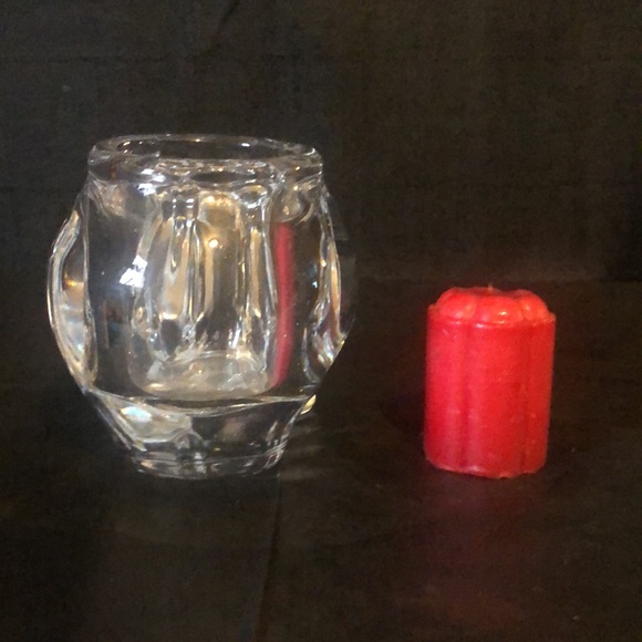 Skull votive candle holder heavy glass & large 5.5” L by 4” H; 3.5 lbs. MINT VTG - Picture 4 of 8